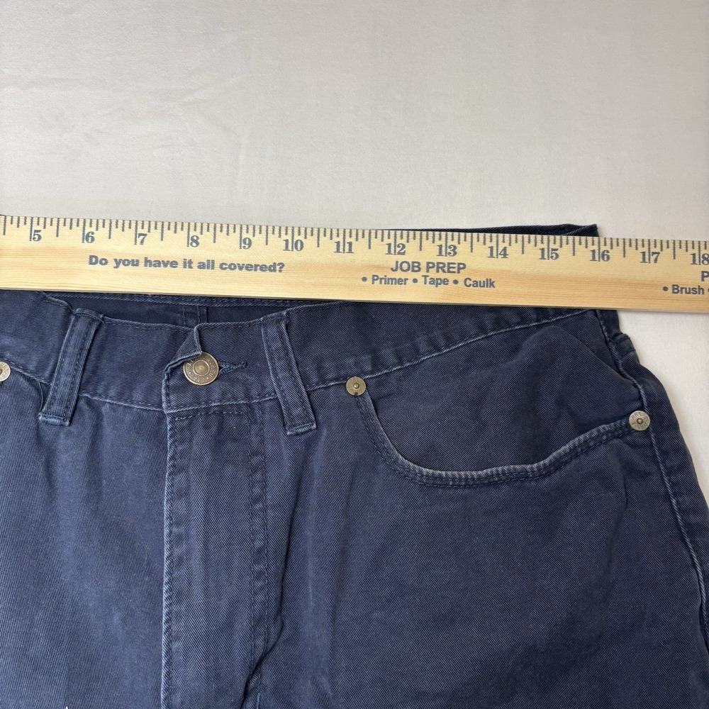 Polo Ralph Lauren 650 Straight Jeans Navy Blue Denim Men's 34x30 Dungarees Y2K - Picture 8 of 11
